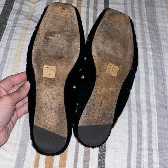 Stuart Weitzman Wool slipper mules with pearls - Picture 3 of 3